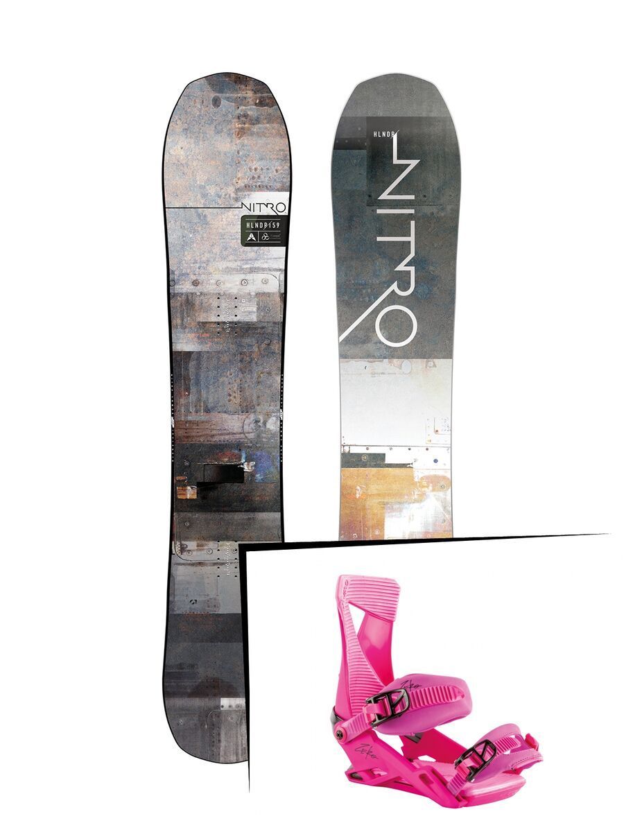 Set: Nitro Highlander 2019 + Nitro Zero muted brights series raspberry - Bild 1