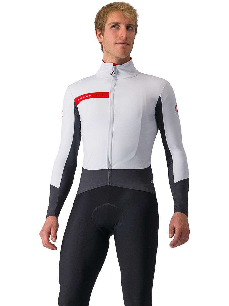 Castelli Beta RoS Jacket, silver gray/dark gray-red - Bild 3