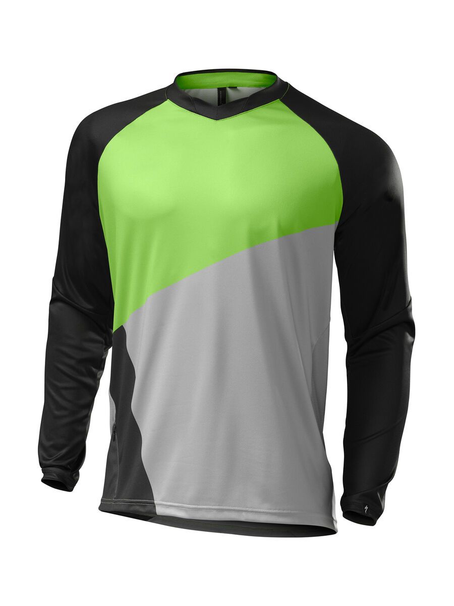 Specialized Demo Pro Long Sleeve Jersey, monster green/grey - Bild 1