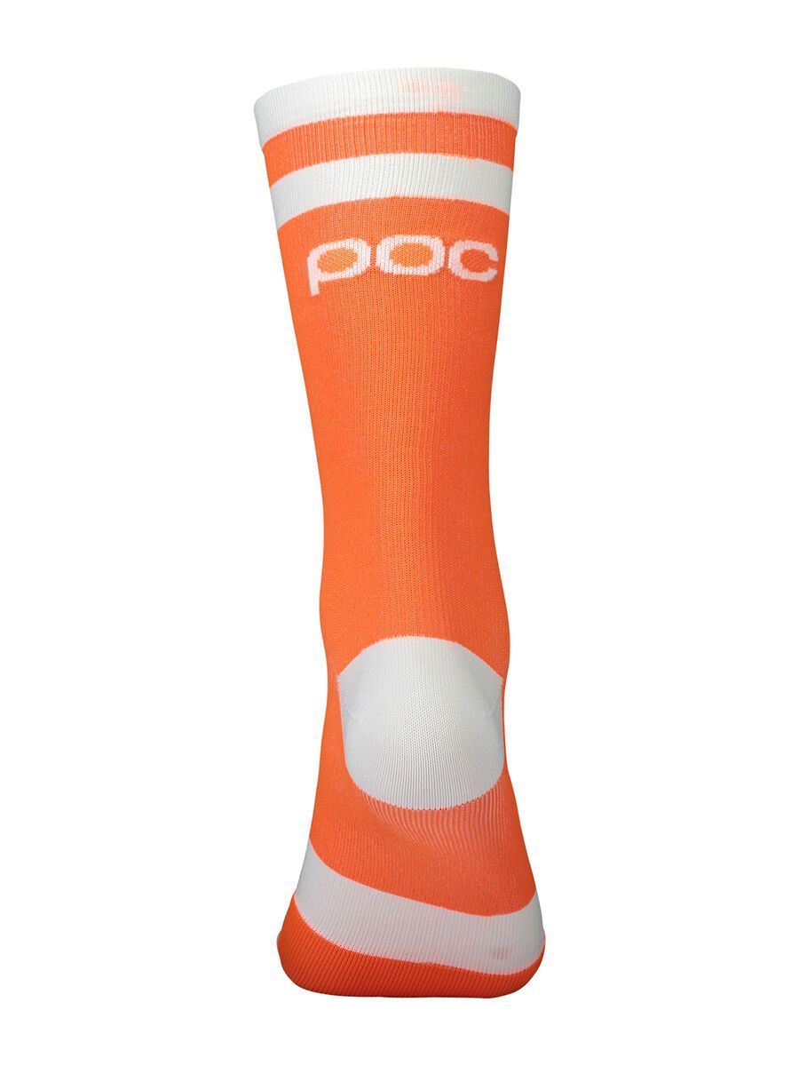 POC Lure MTB Sock Long, zink orange/hydrogen white - Bild 2
