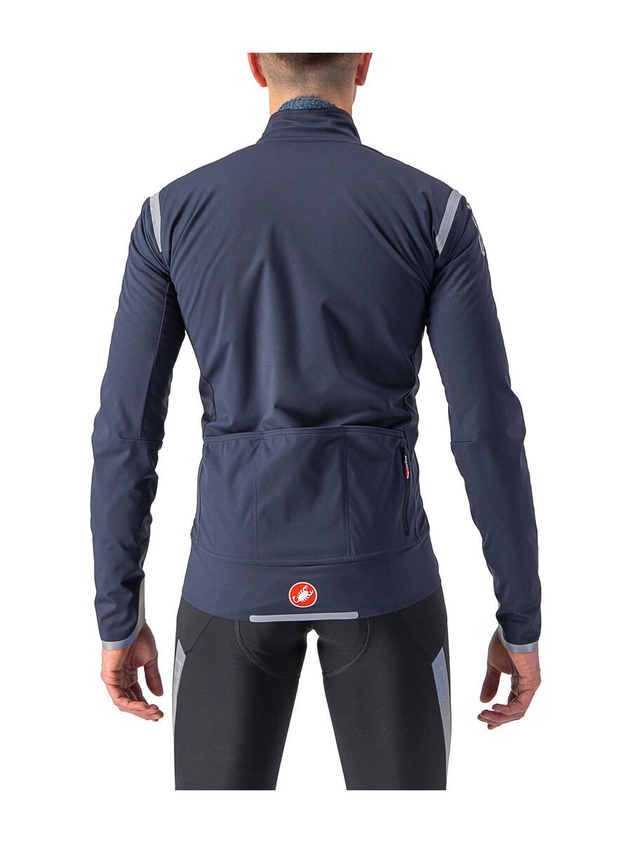 Castelli Alpha Ultimate Insulated Jacke, savile blue/silver reflex-steel blue - Bild 2