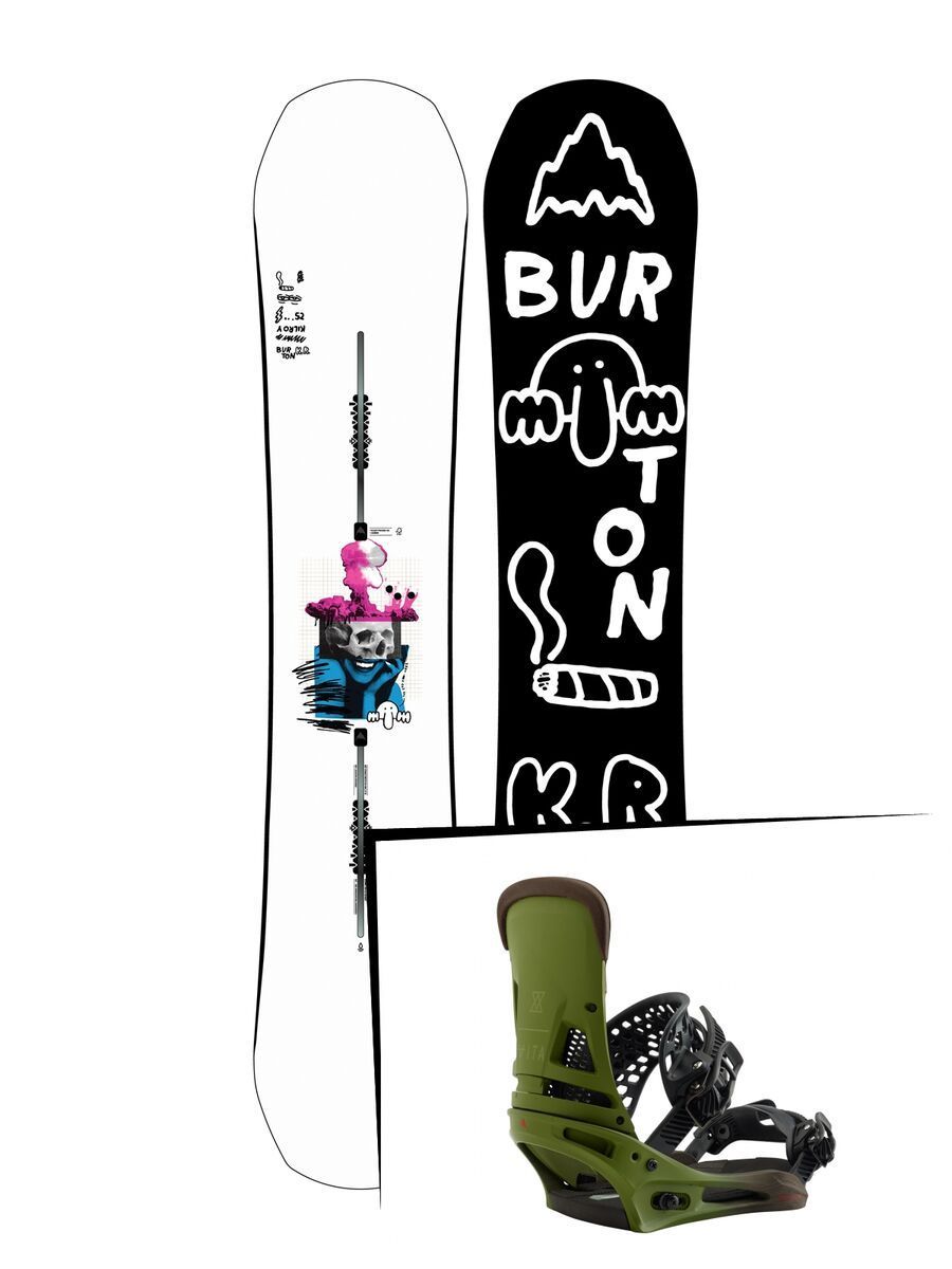 Set: Burton Kilroy Process 2019 + Burton Malavita camp on green - Bild 1