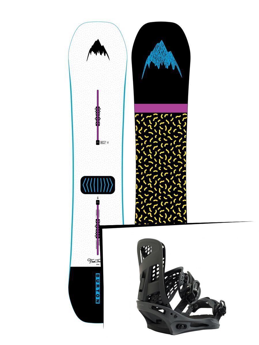 Set: Burton Free Thinker Wide 2019 + Burton Genesis X black matte - Bild 1