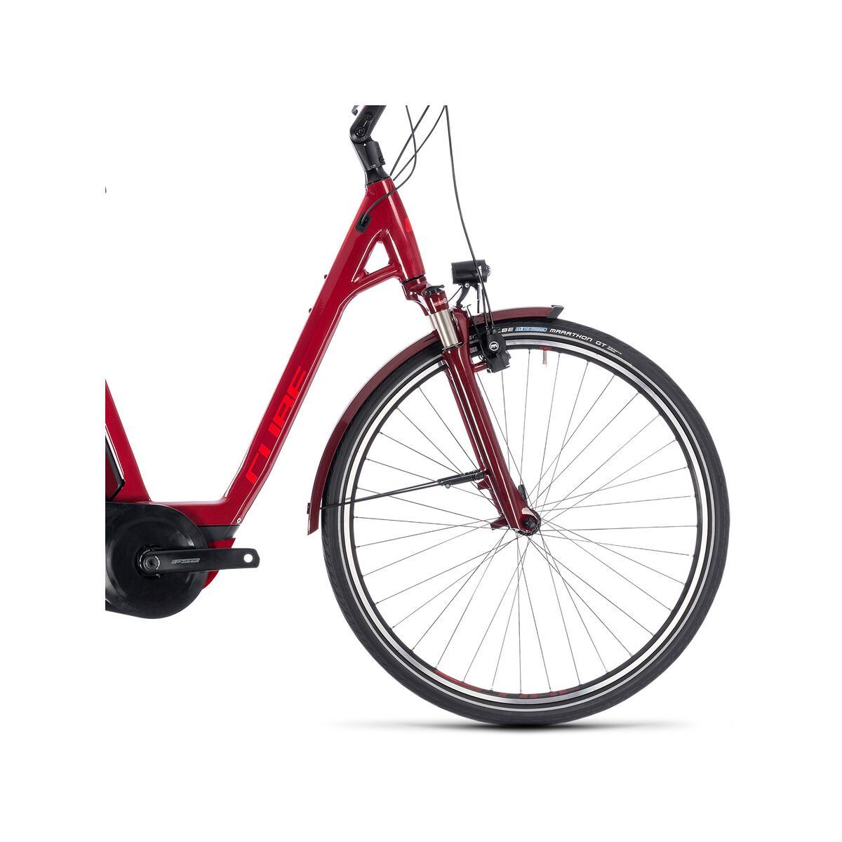 Cube Town Hybrid Pro 400 Easy Entry, darkred´n´red - Bild 3