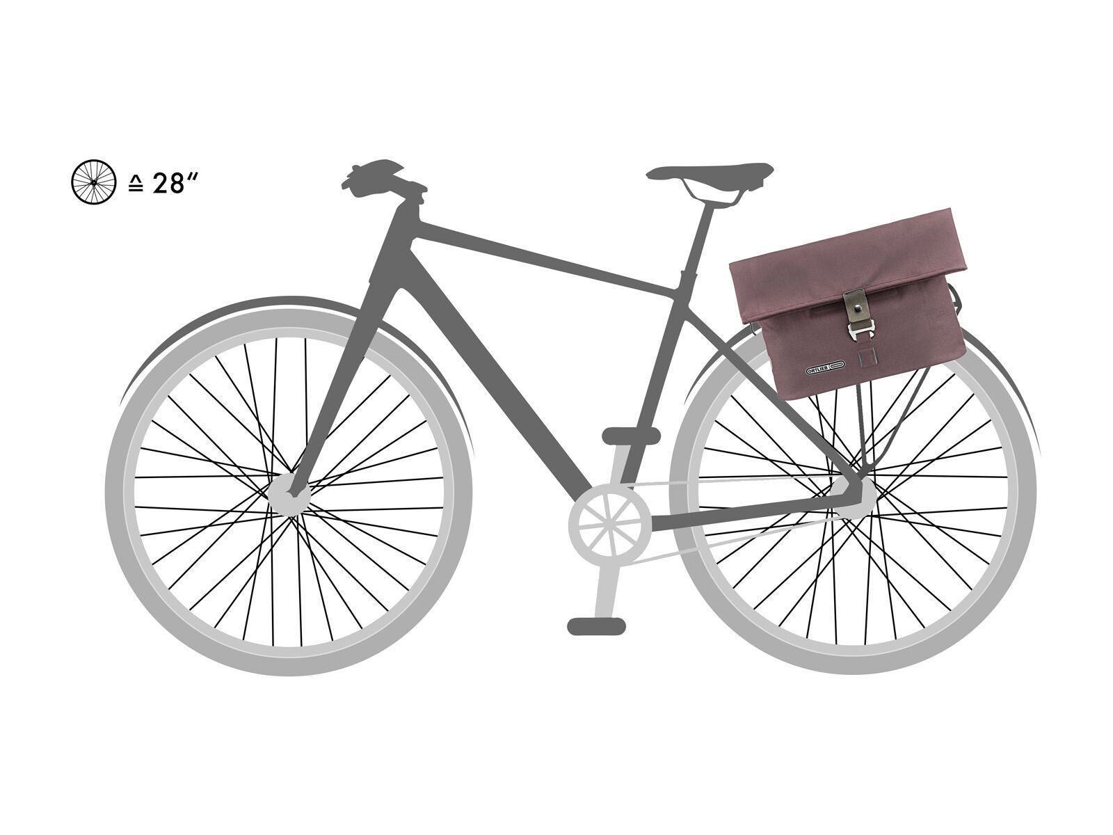 ORTLIEB Twin-City Urban, ash rose - Bild 7