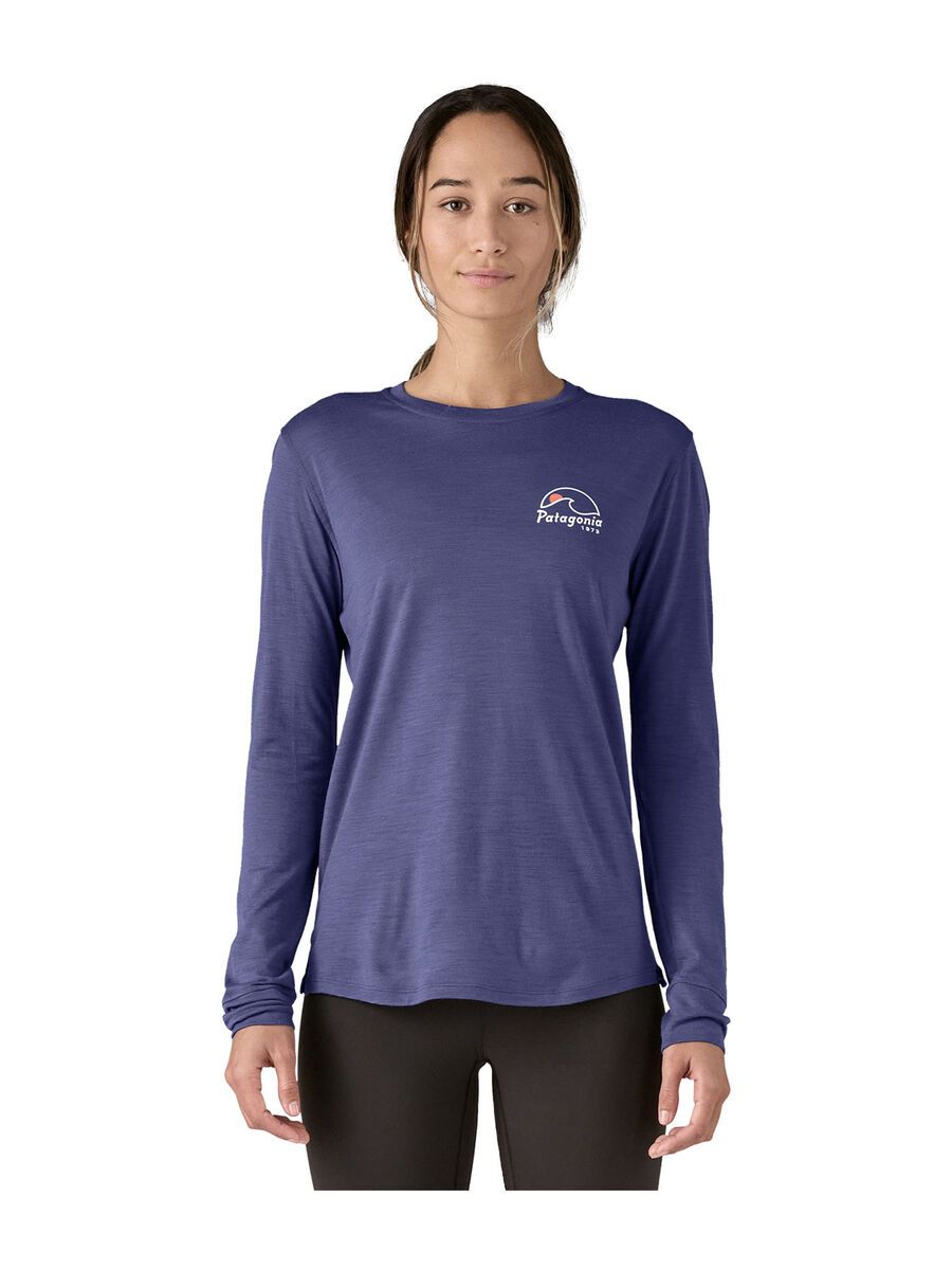 Patagonia Women's Long-Sleeved Capilene Cool Merino Graphic Shirt, solstice purple - Bild 2