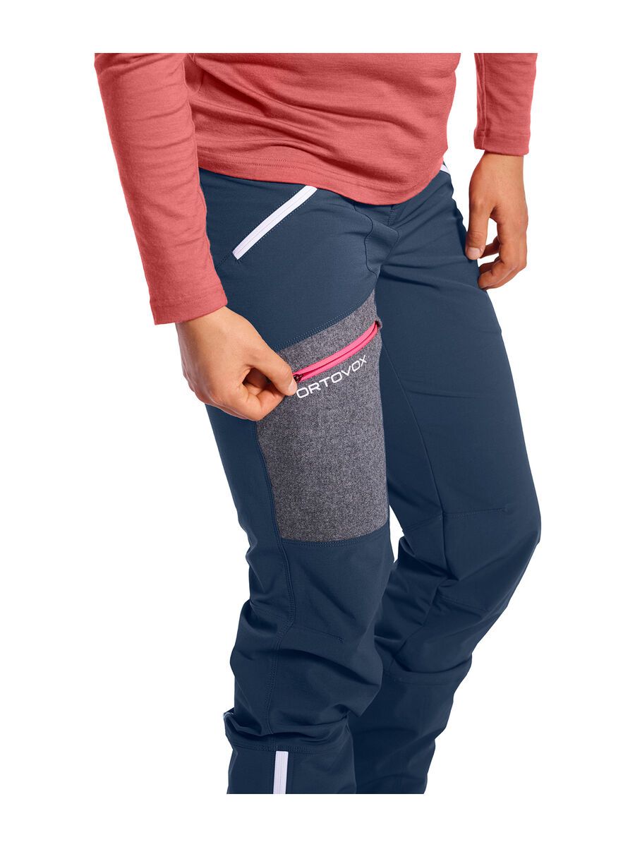 Ortovox Merino Airsolation Cevedale Pants W, blue lake - Bild 3