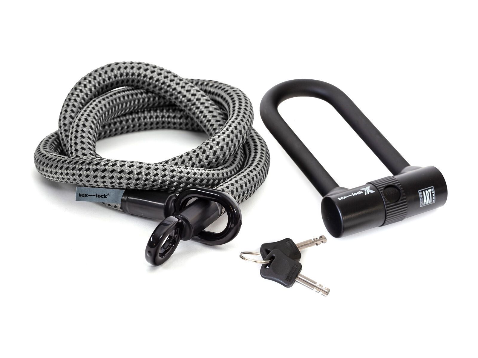 Tex-Lock Eyelet L 160 cm + X-Lock, grey/black - Bild 2