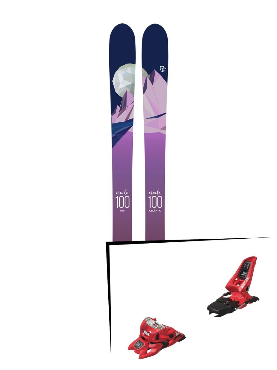 Set: Icelantic Oracle 100 2018 + Marker Squire 11 ID red - Bild 1