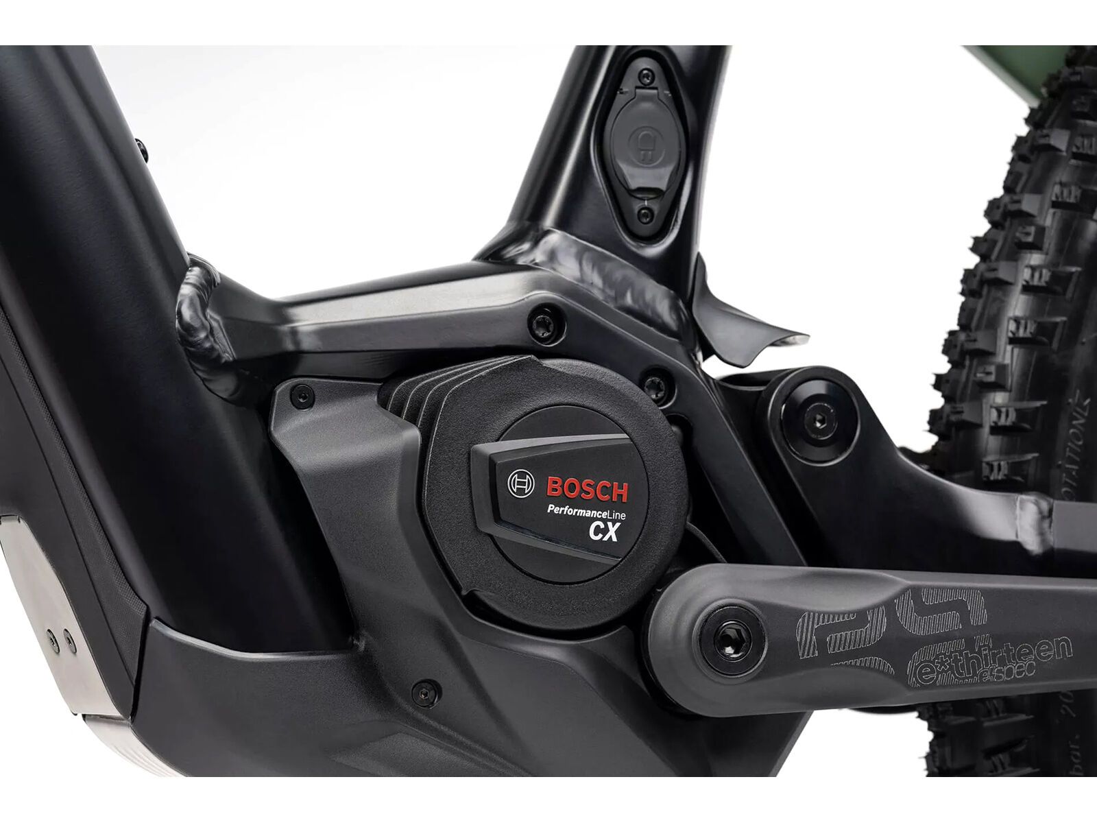 Ghost E-ASX 130 Essential AL, black/light kaki - matt - Bild 12