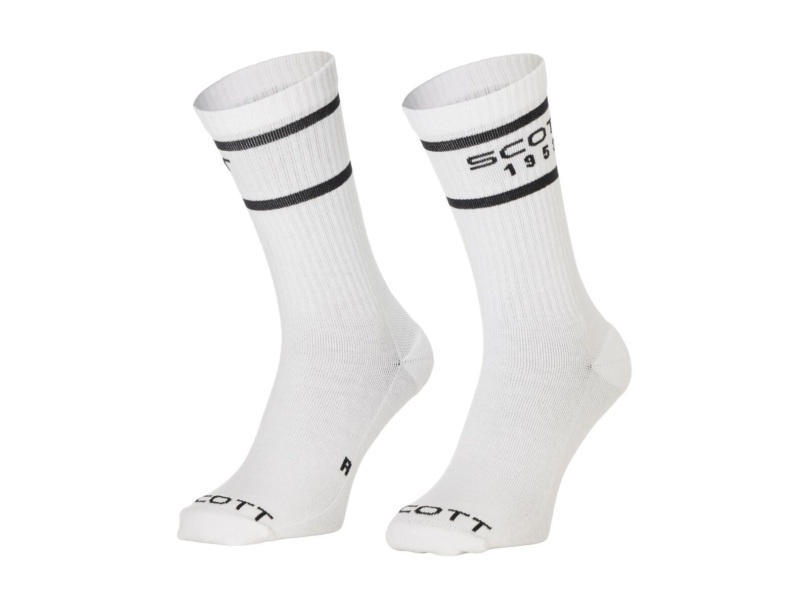 Scott Retro Casual Crew Sock, white/black - Bild 1