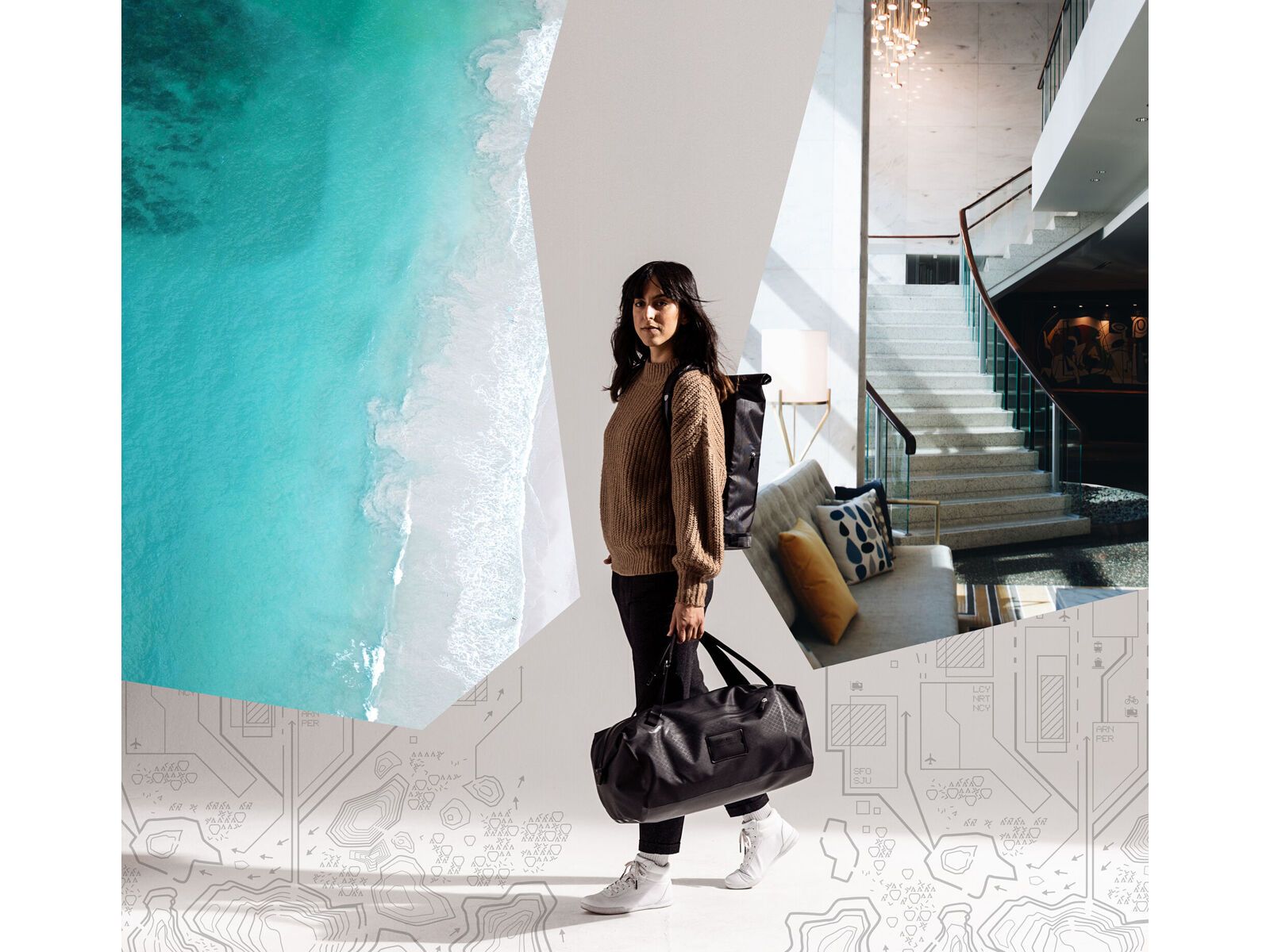 ORTLIEB Duffle Metrosphere 60 L, black embossed - Bild 11