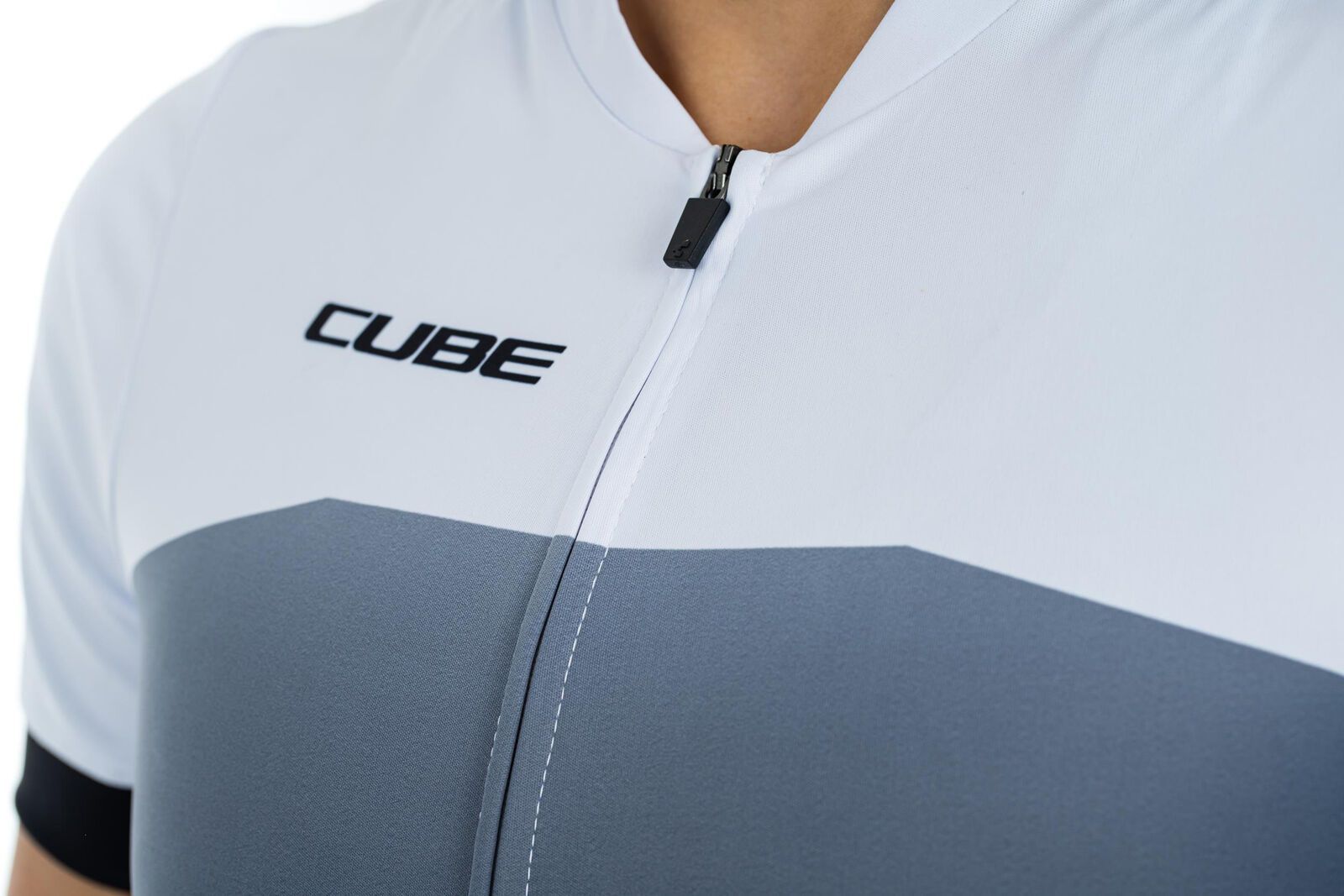 Cube ATX WS Trikot Full Zip kurzarm, black´n´white - Bild 5