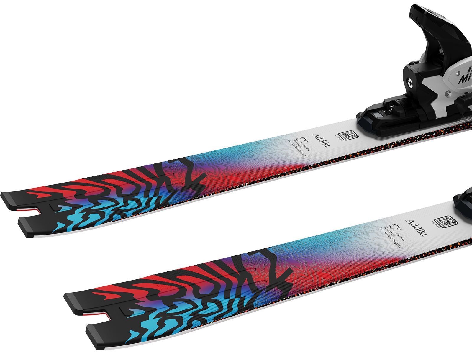 Salomon Addikt + MI12 GW F80, white/neon blue/red - Bild 7