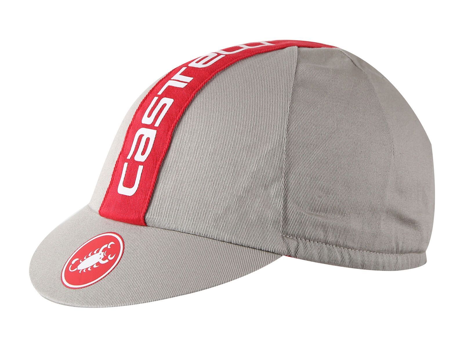 Castelli Retro 3 Cap, luna gray/red - Bild 1