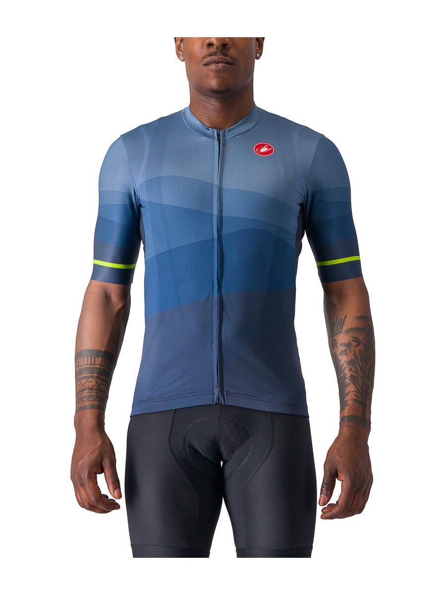 Castelli Orizzonte Jersey, belgian blue/light steel blue- - Bild 1