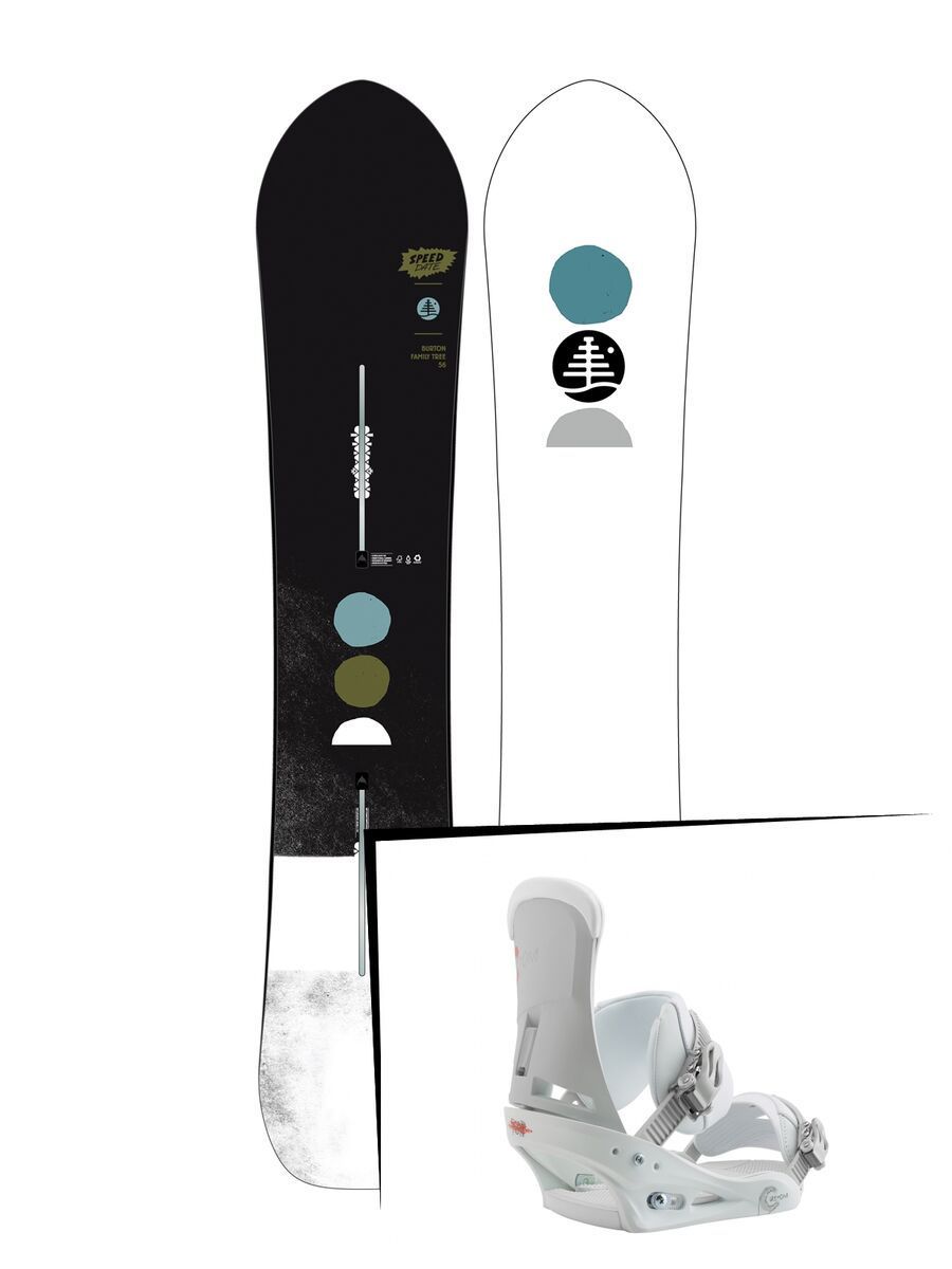 Set: Burton Family Tree Speed Date 2019 + Burton Custom white - Bild 1
