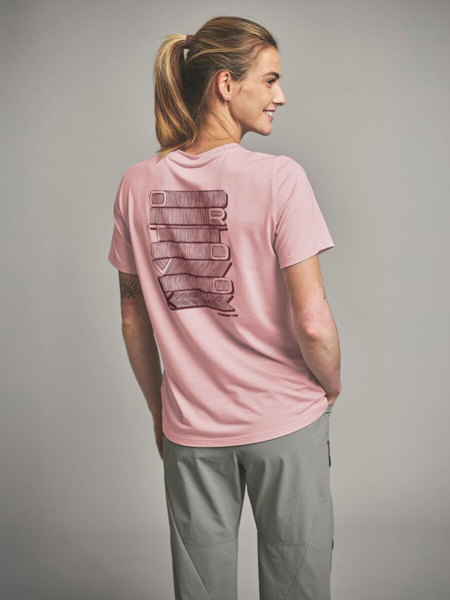 Ortovox 150 Merino Cool Logo Staple TS W, dawn rose - Bild 4