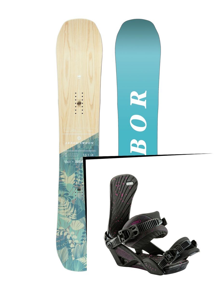 Set: Arbor Swoon Camber 2017 + Nitro Ivy (1691172S) - Bild 1