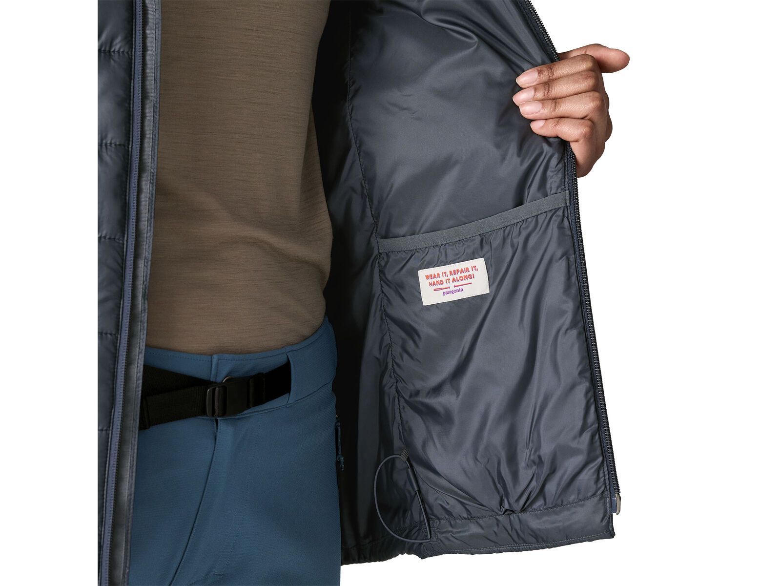 Patagonia Women's Hi-Loft Nano Puff Hoody, smolder blue - Bild 9