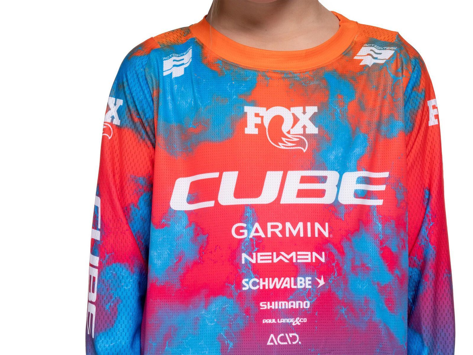 Cube MTB Trikot Rookie X Actionteam langarm, blue´n´pink´n´orange - Bild 3