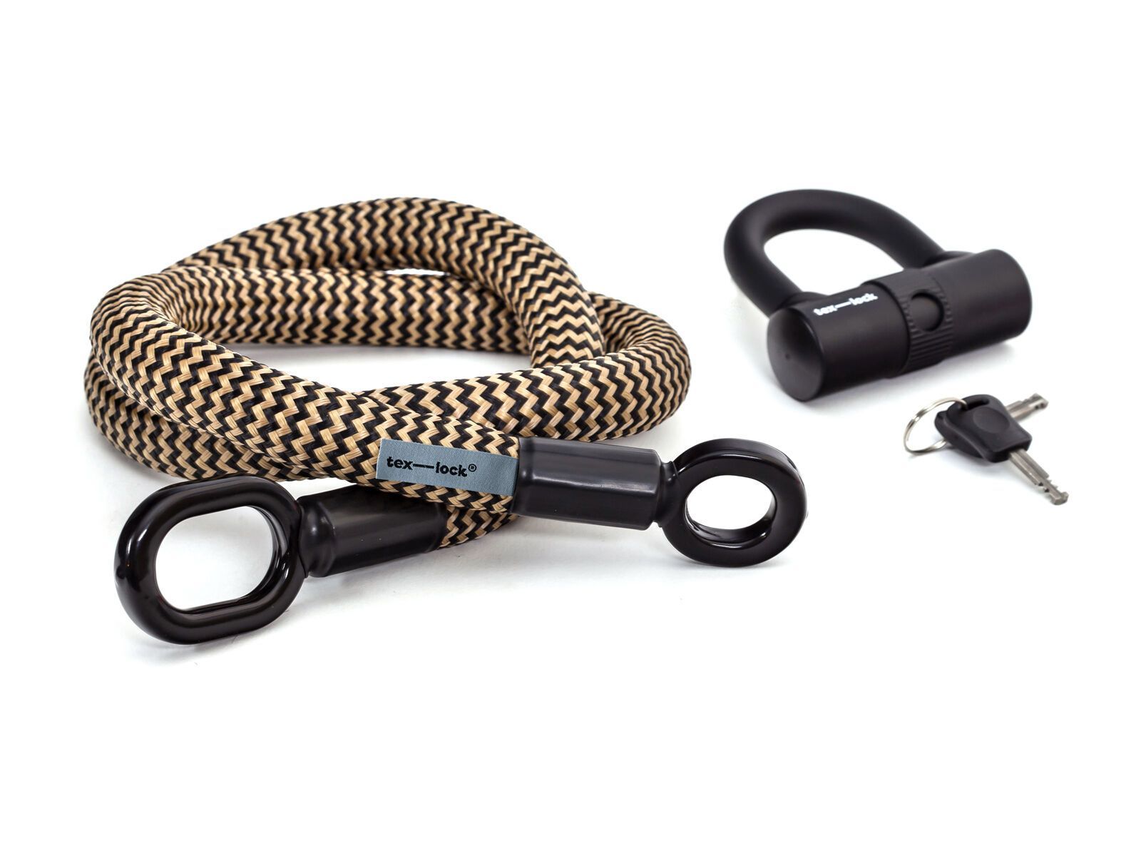 Tex-Lock Eyelet M 120 cm + U-Lock, gold - Bild 1