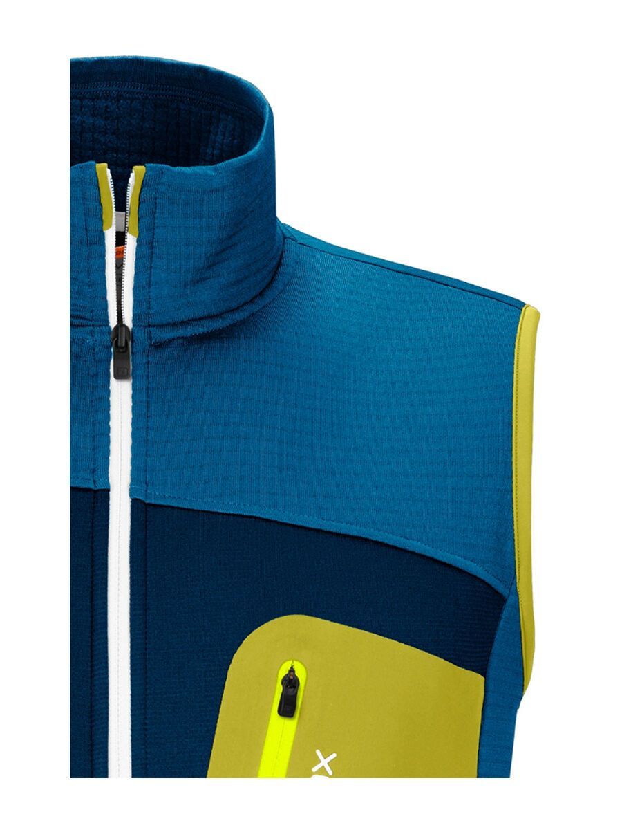 Ortovox Merino Fleece Grid Vest M, heritage blue - Bild 2