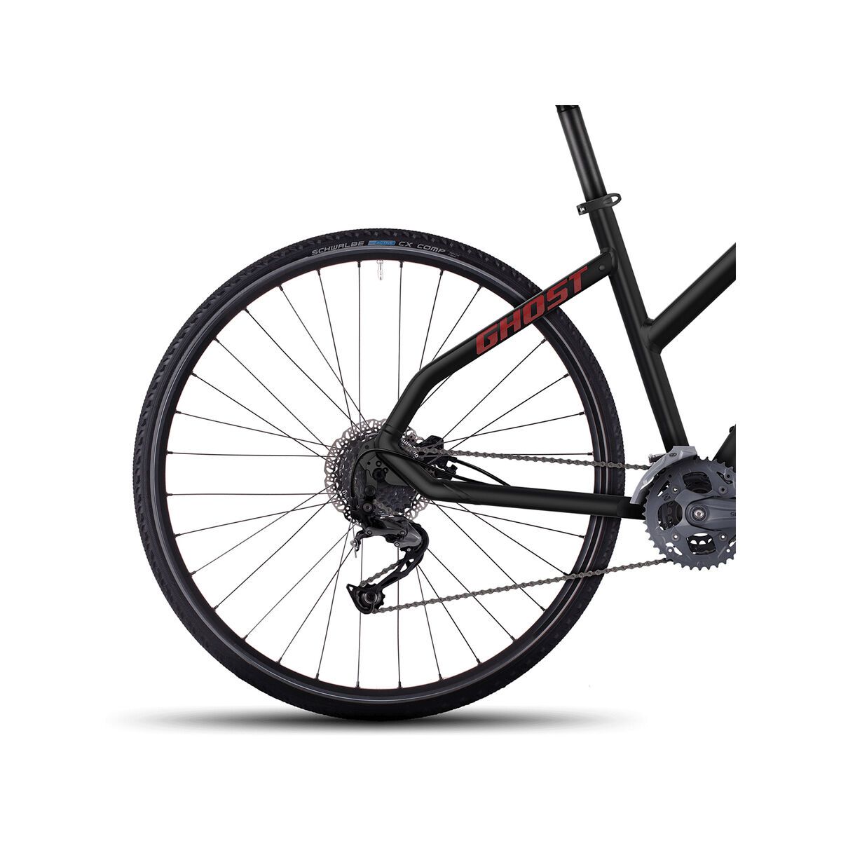 Ghost Square Cross 4 W, night black/neon red/urban grey - Bild 4