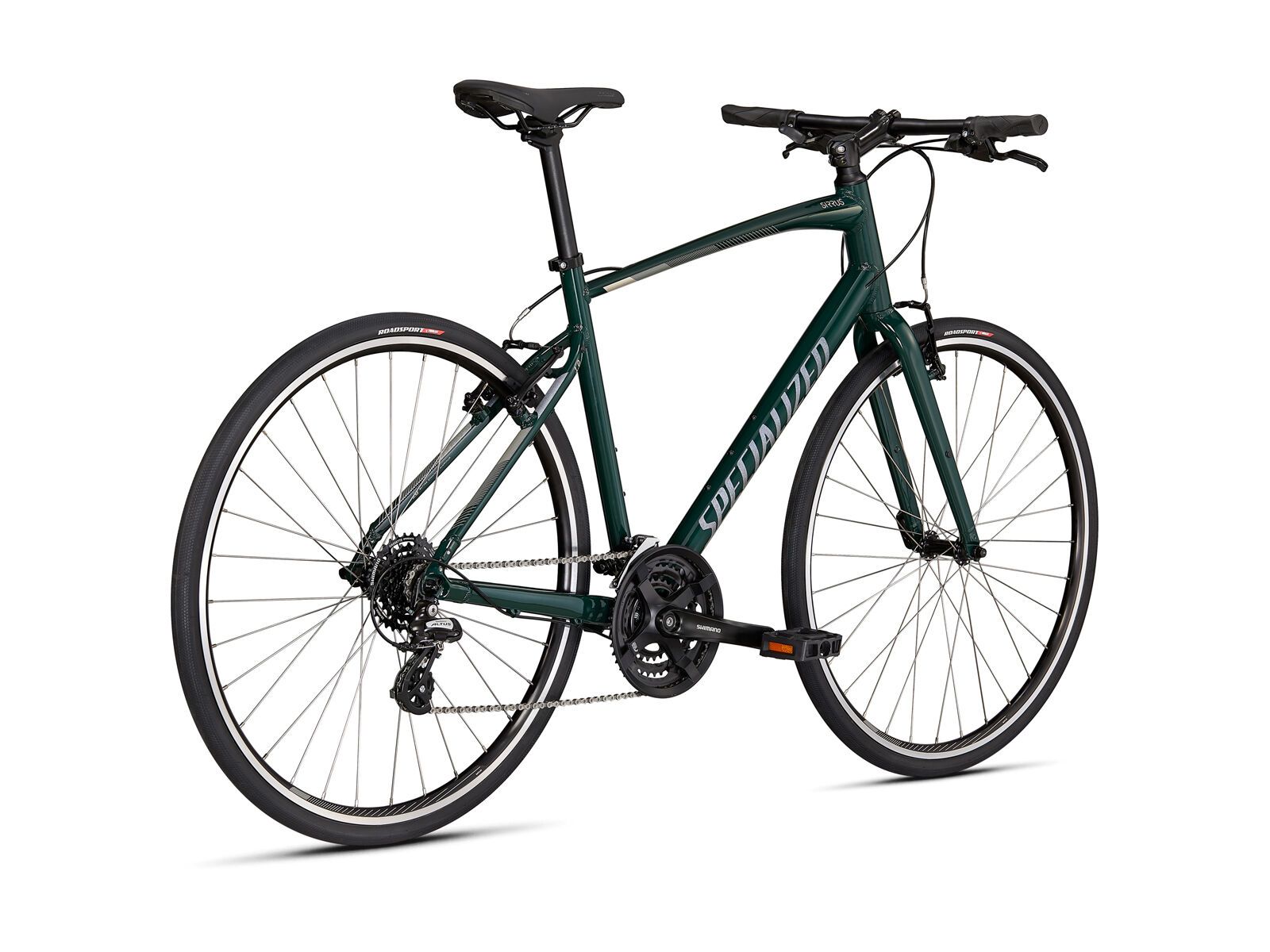 Specialized Sirrus 1.0, gloss forest green/white mountains/satin black reflective - Bild 3
