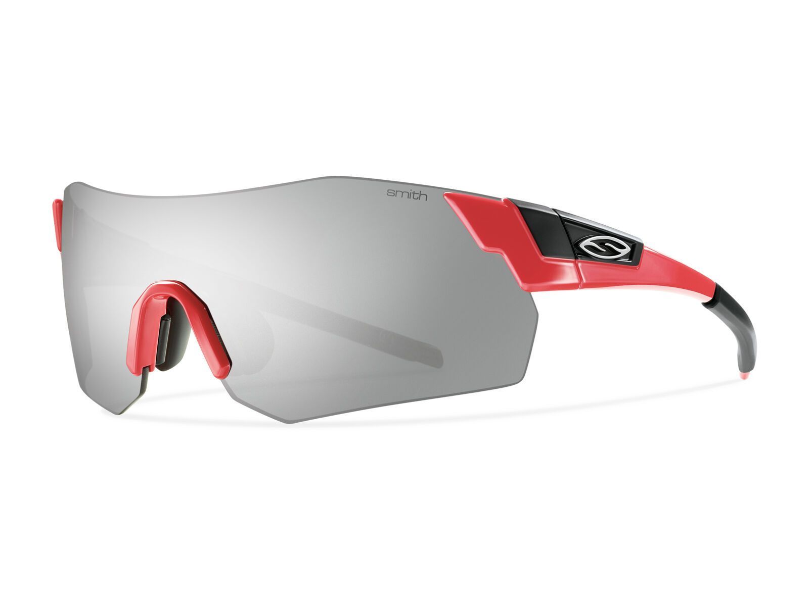 Smith Pivlock Arena Max inkl. Wechselscheibe, fire red/Lens: platinum mirror - Bild 1