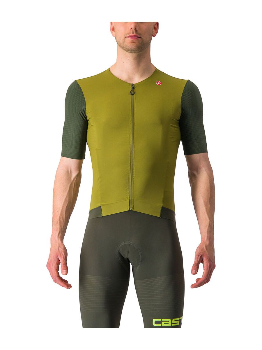 Castelli Premio Black Jersey, avocado green/deep green - Bild 1