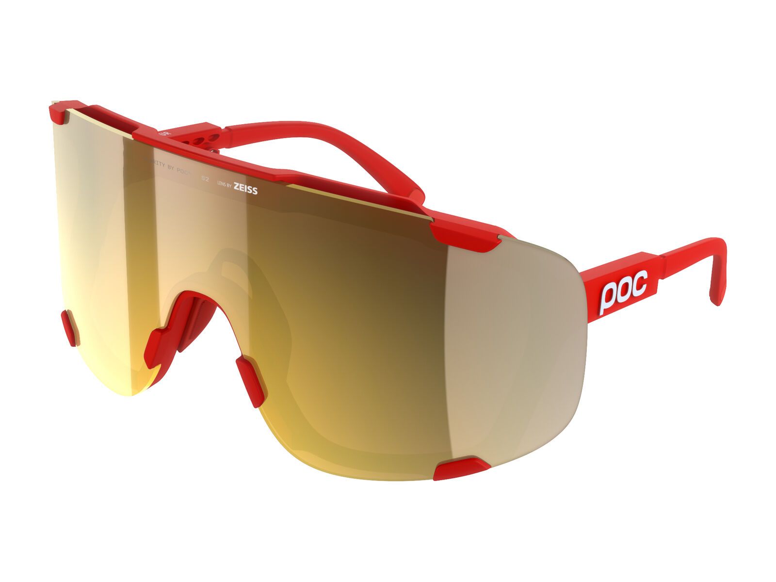 POC Devour, Clarity Road/Partly Sunny Gold / prismane red - Bild 1