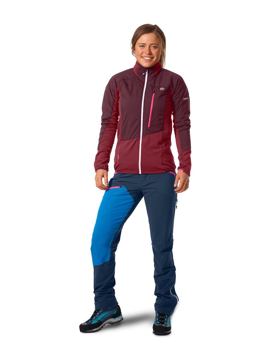 Ortovox Westalpen Swisswool Hybrid Jacket W, dark blood - Bild 3