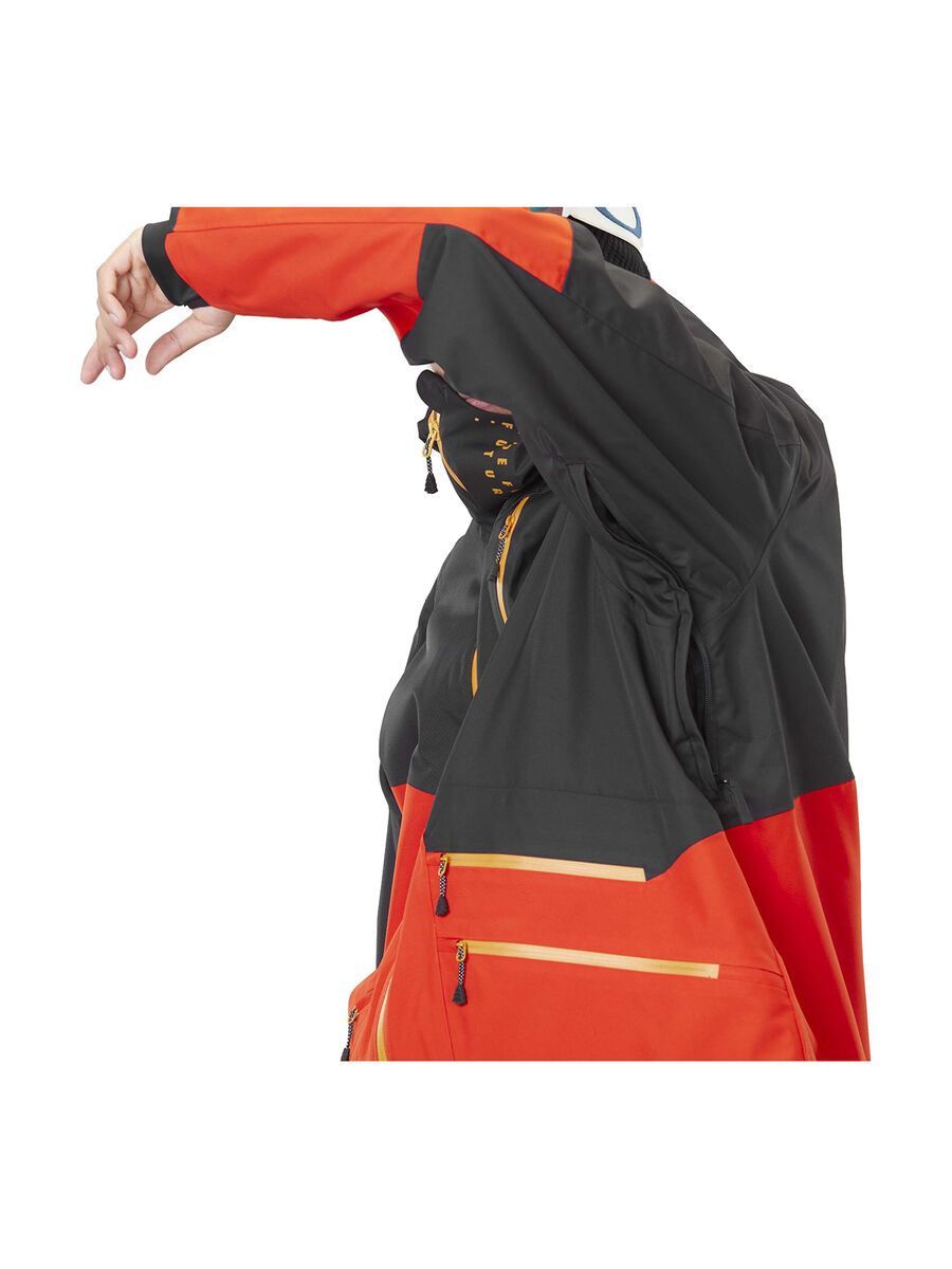 Picture Alpin Jacket, black/pumpkin red - Bild 11