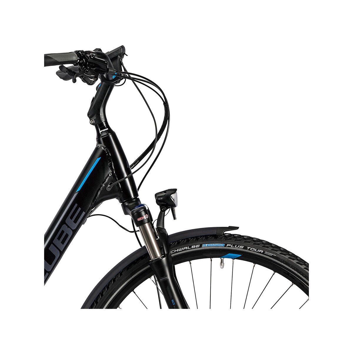 Cube Touring Hybrid EXC 400 Easy Entry, black´n´flashblue - Bild 5