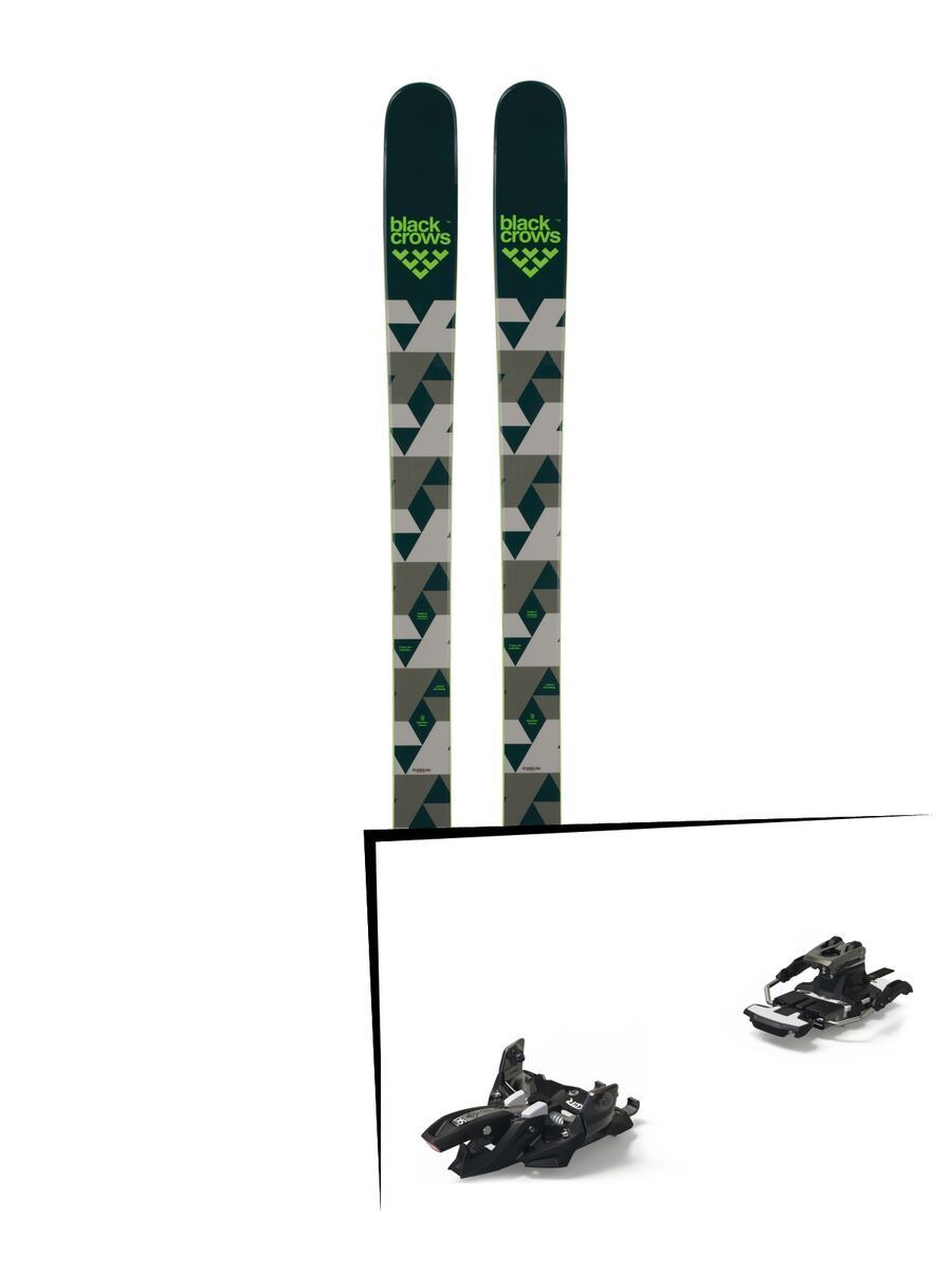 Set: Black Crows Magnis 2018 + Marker Alpinist 9 Long Travel black/titanium - Bild 1