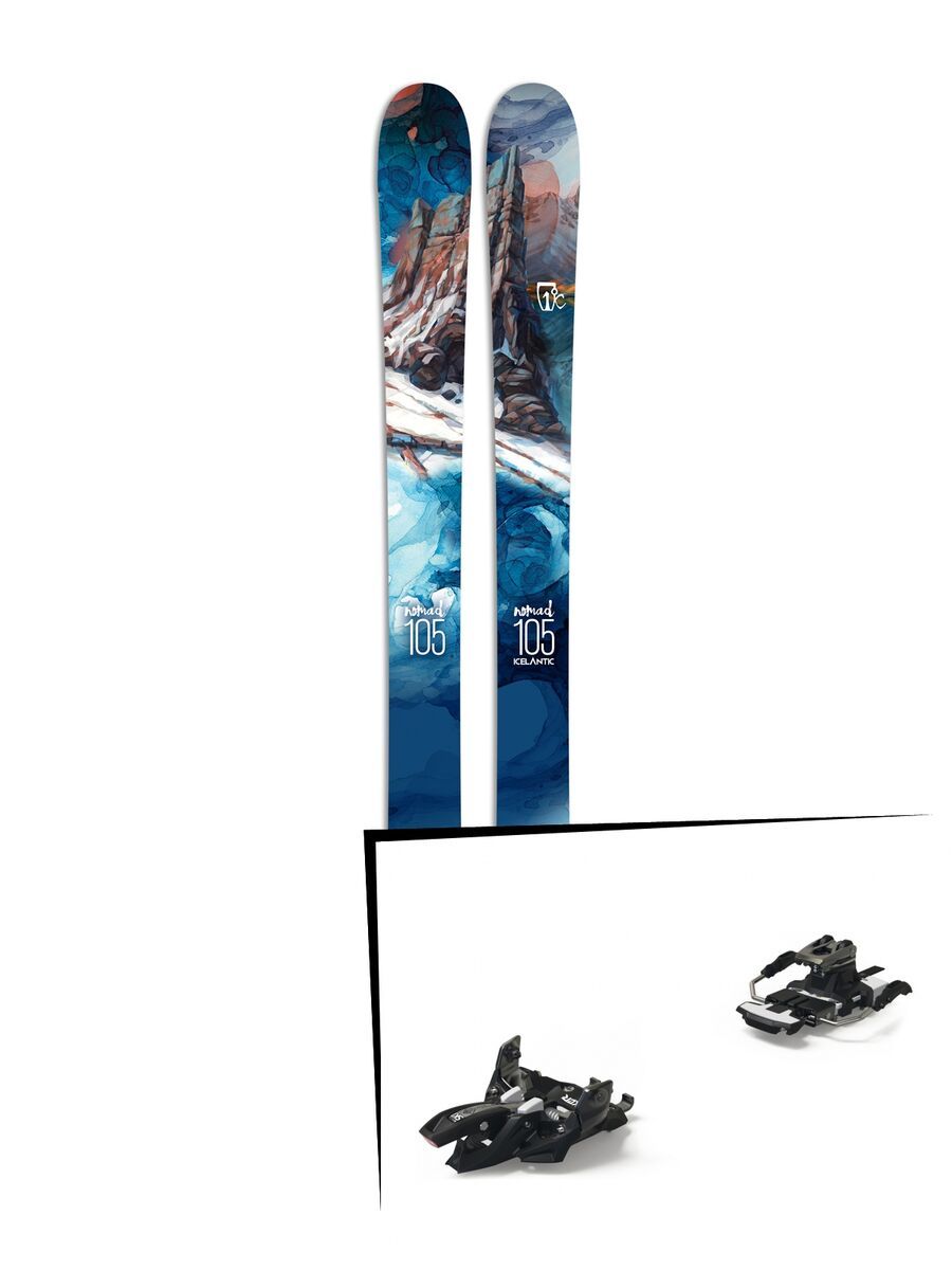 Set: Icelantic Nomad 105 2017 + Marker Alpinist 9 Long Travel (2319307) - Bild 1
