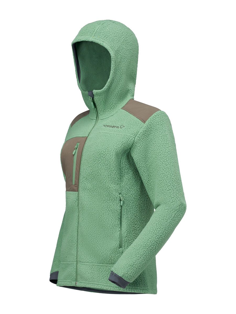 Norrona trollveggen warm3 Zip Hood W's, dark ivy - Bild 3