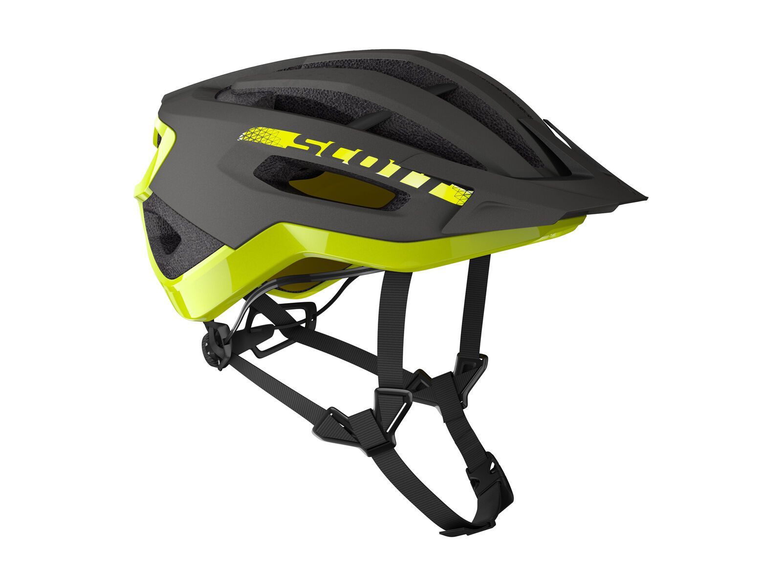 Scott Fuga Plus Helmet, dark grey/radium yellow - Bild 1