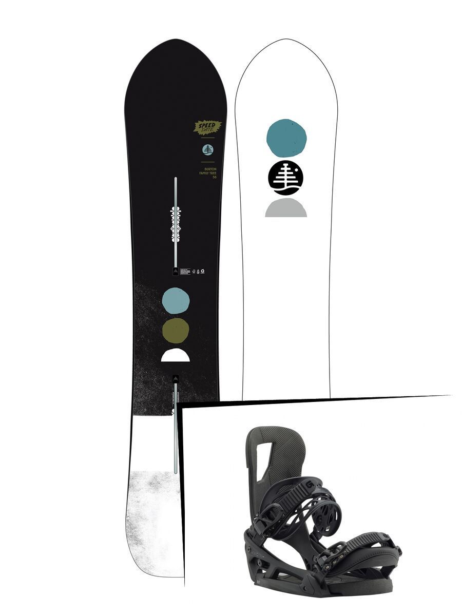 Set: Burton Family Tree Speed Date 2019 + Burton Cartel EST black matte - Bild 1