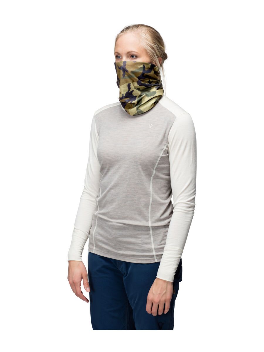 Norrona /29 Microfiber Neck, green camo - Bild 3