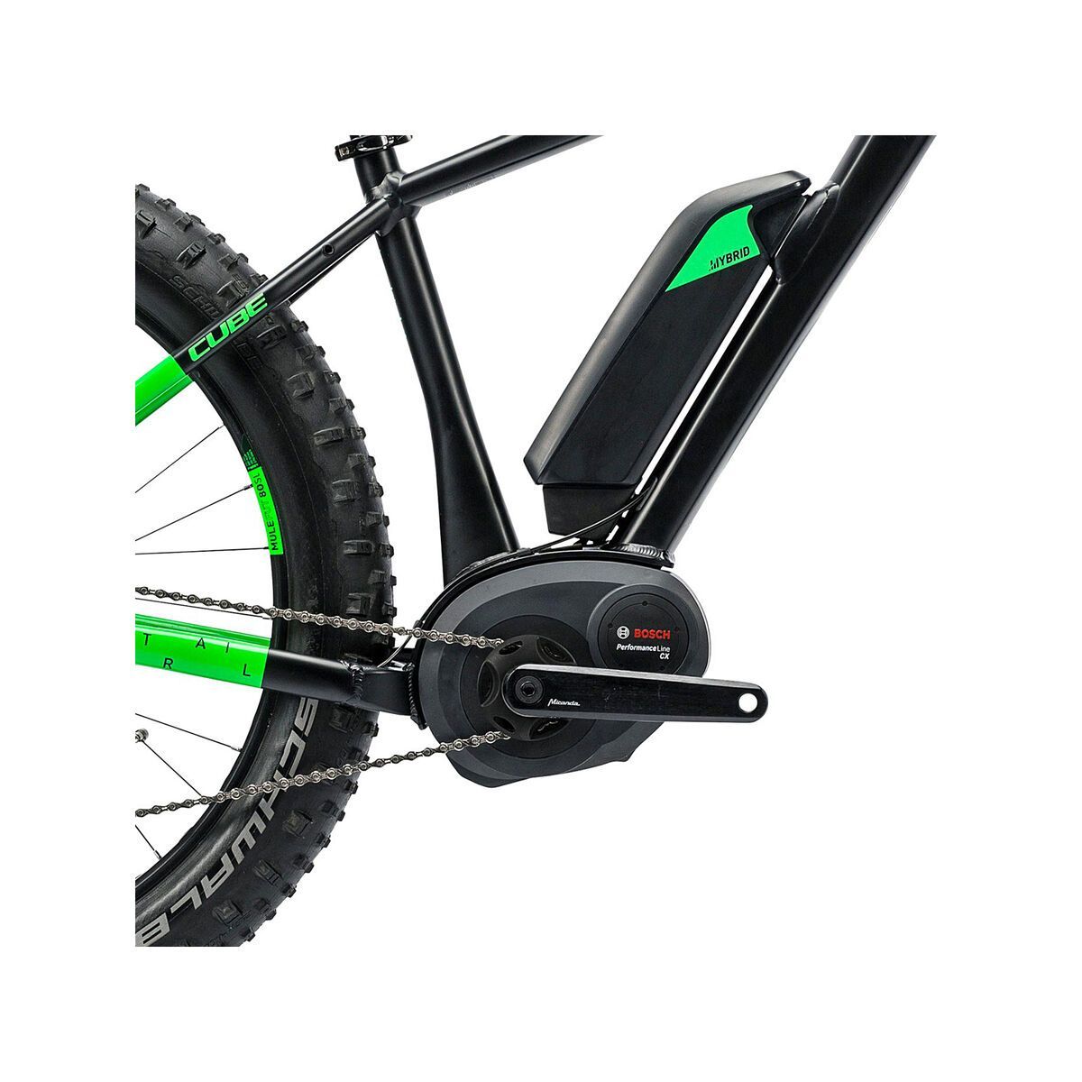 Cube Nutrail Hybrid 500, black´n´green