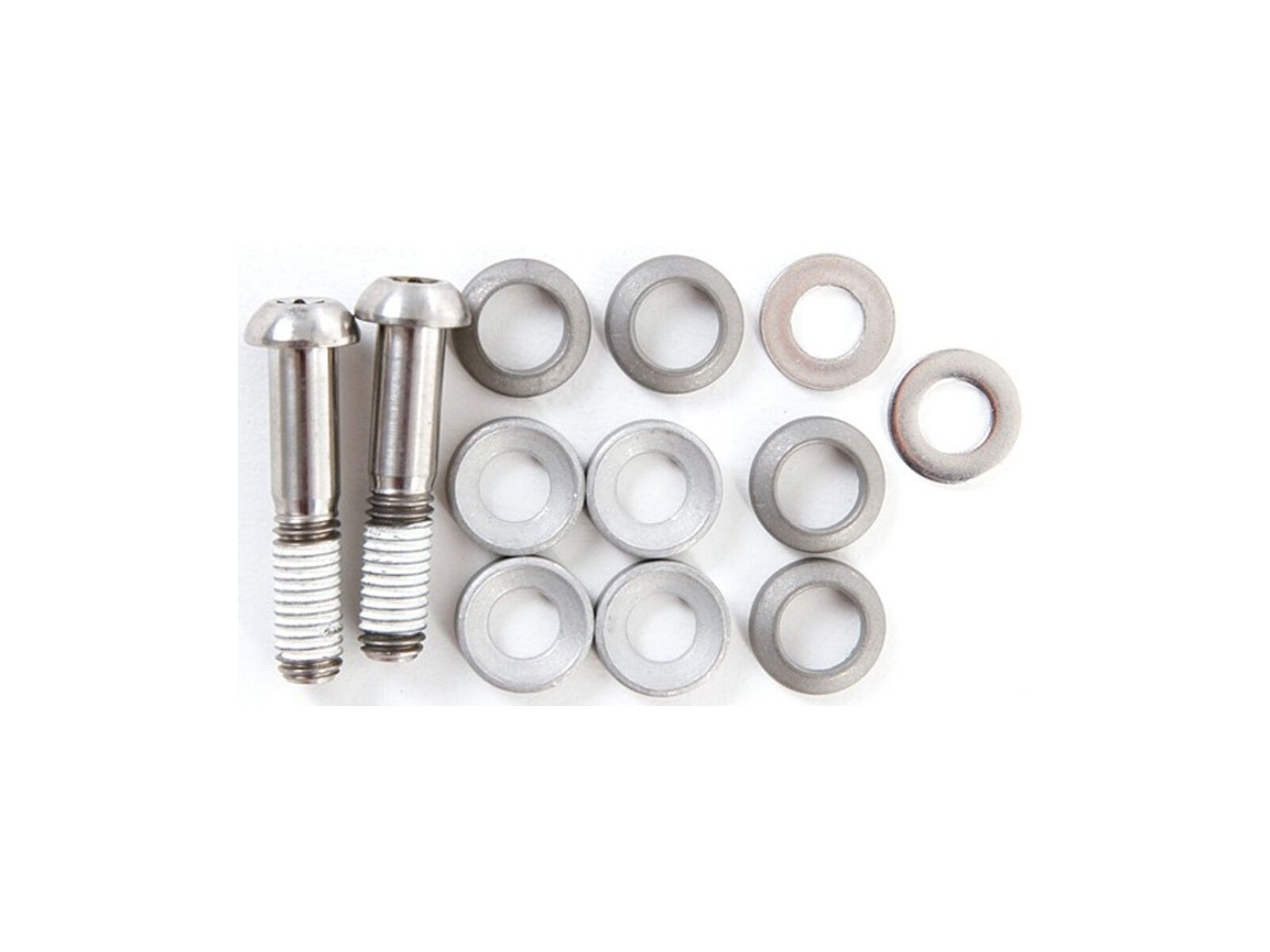 Avid Bremssattel Befestigungsset mit Unterleg-/Halbrundscheiben, Titan - Bild 1