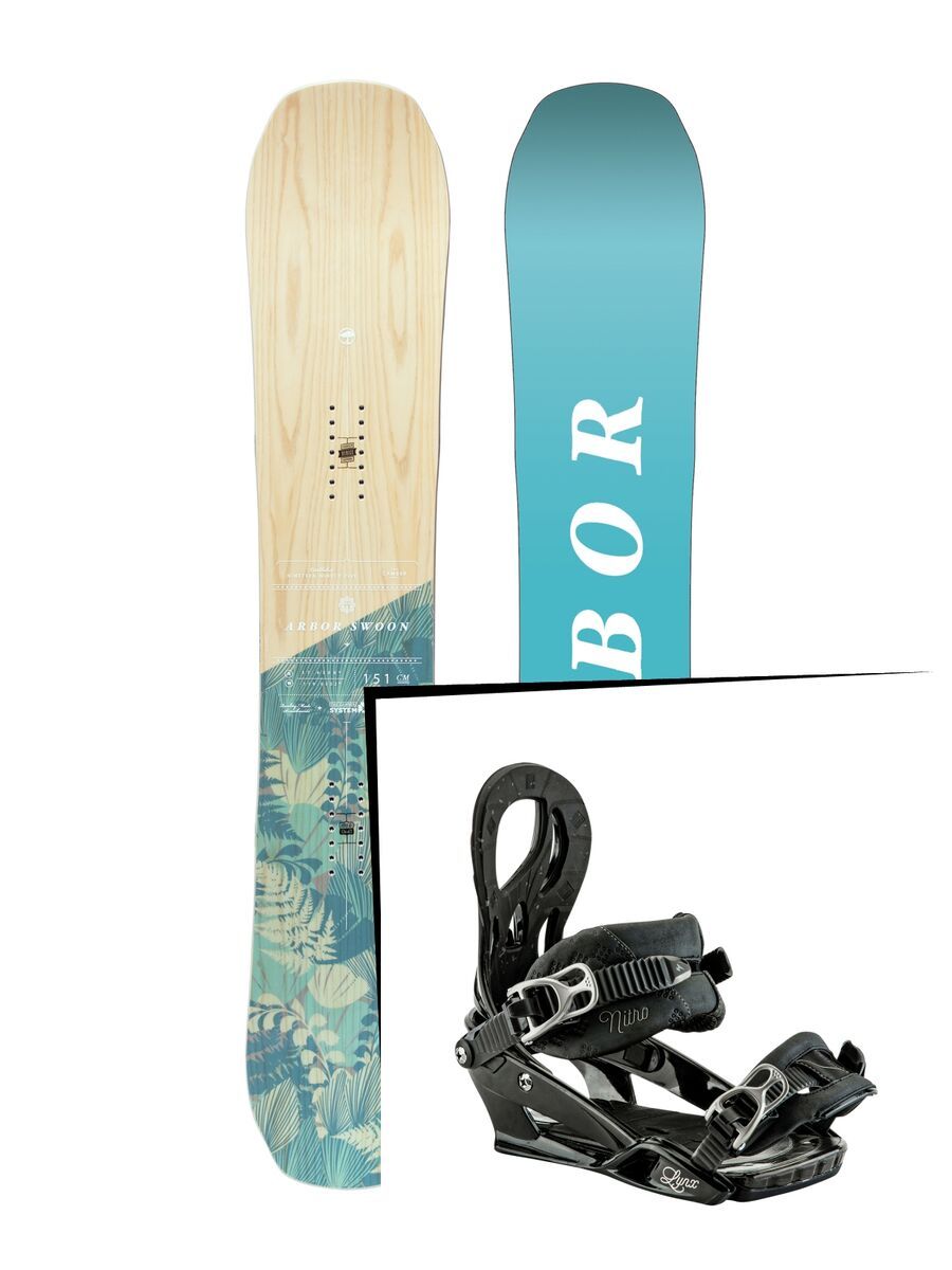 Set: Arbor Swoon Camber 2017 + Nitro Lynx (1691174S) - Bild 1