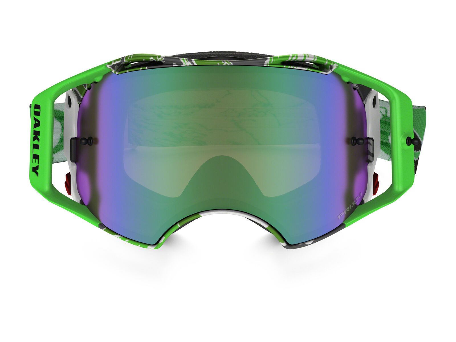 Oakley Airbrake MX, neon green camo/Lens: prizm mx jade - Bild 3