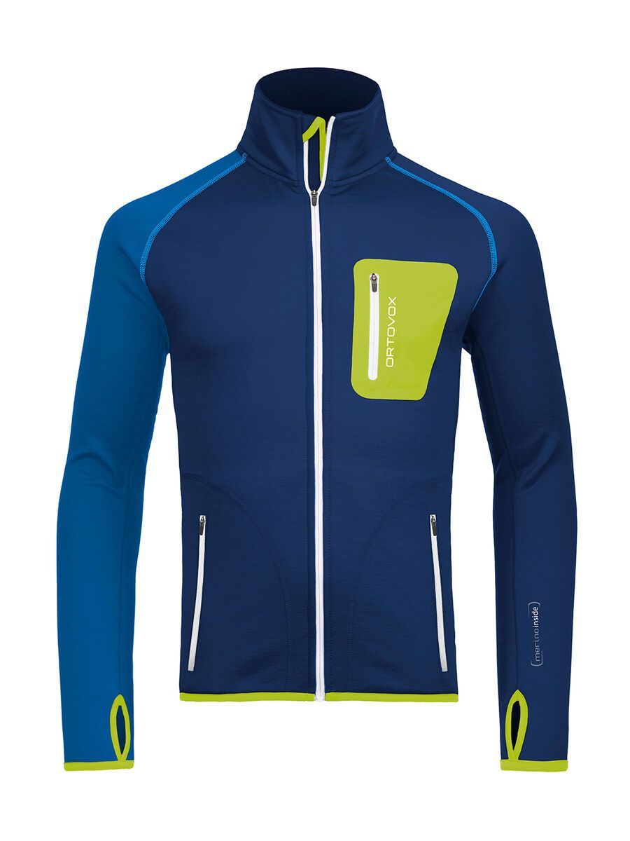 Ortovox Fleece Merino Jacket, strong blue - Bild 1