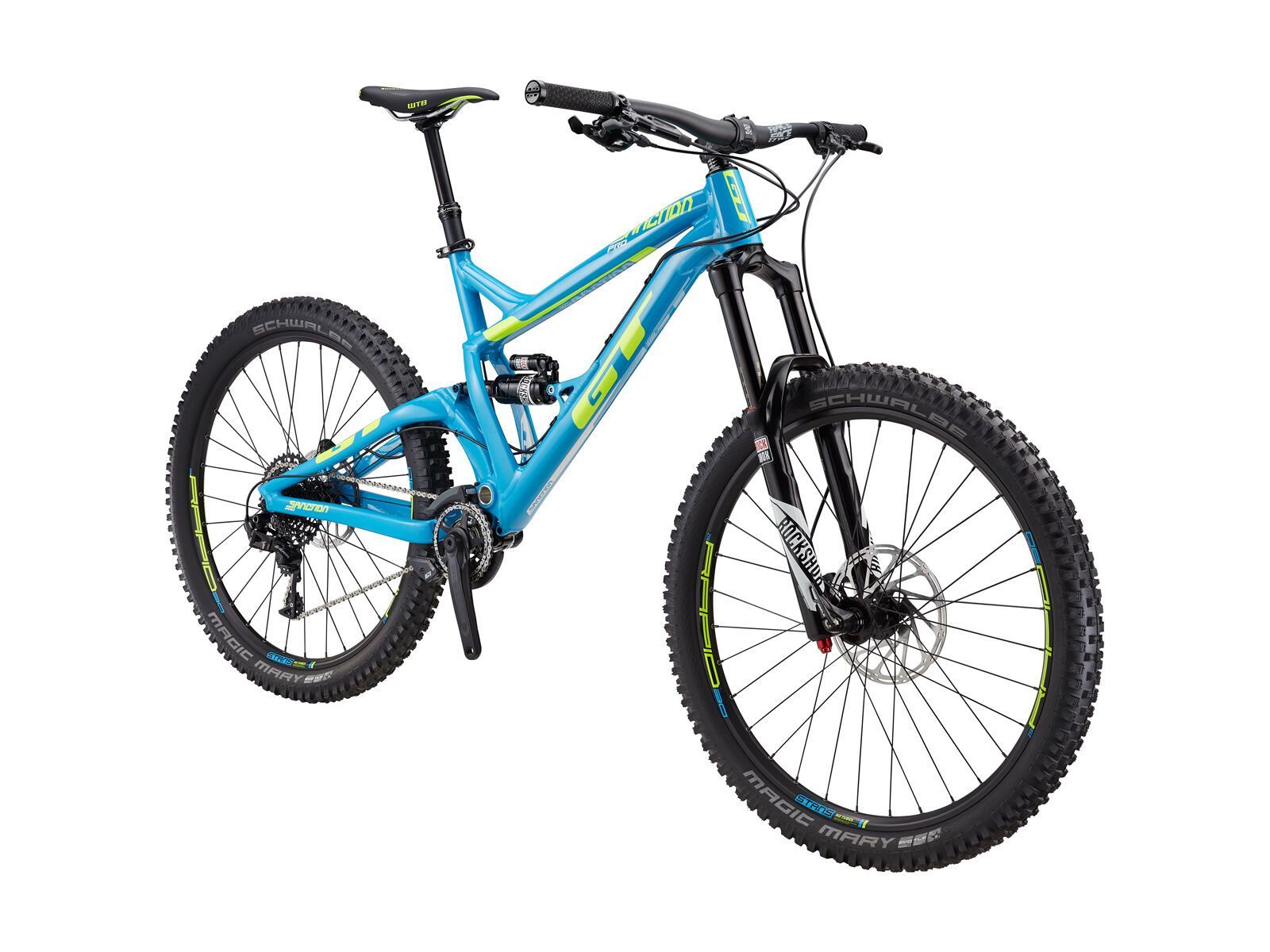 GT Sanction Pro SRAM, process cyan & neon yellow - Bild 3