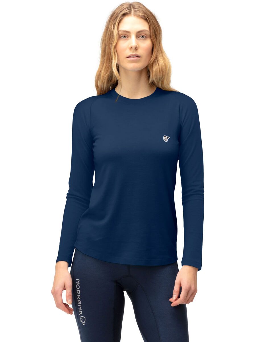 Norrona femund pureUll Long sleeve W's, indigo night - Bild 3