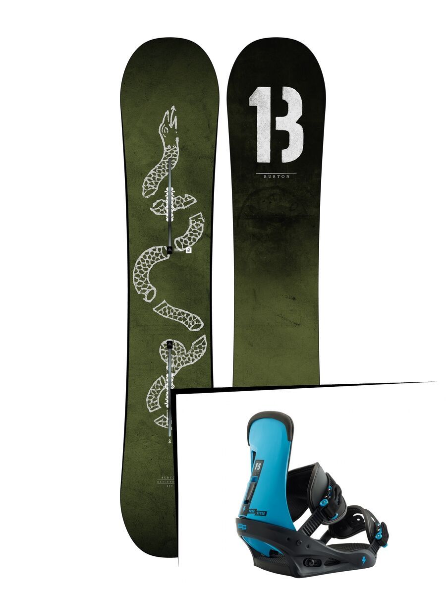 Set: Burton Descendant 2019 + Burton Freestyle cobalt blue - Bild 1