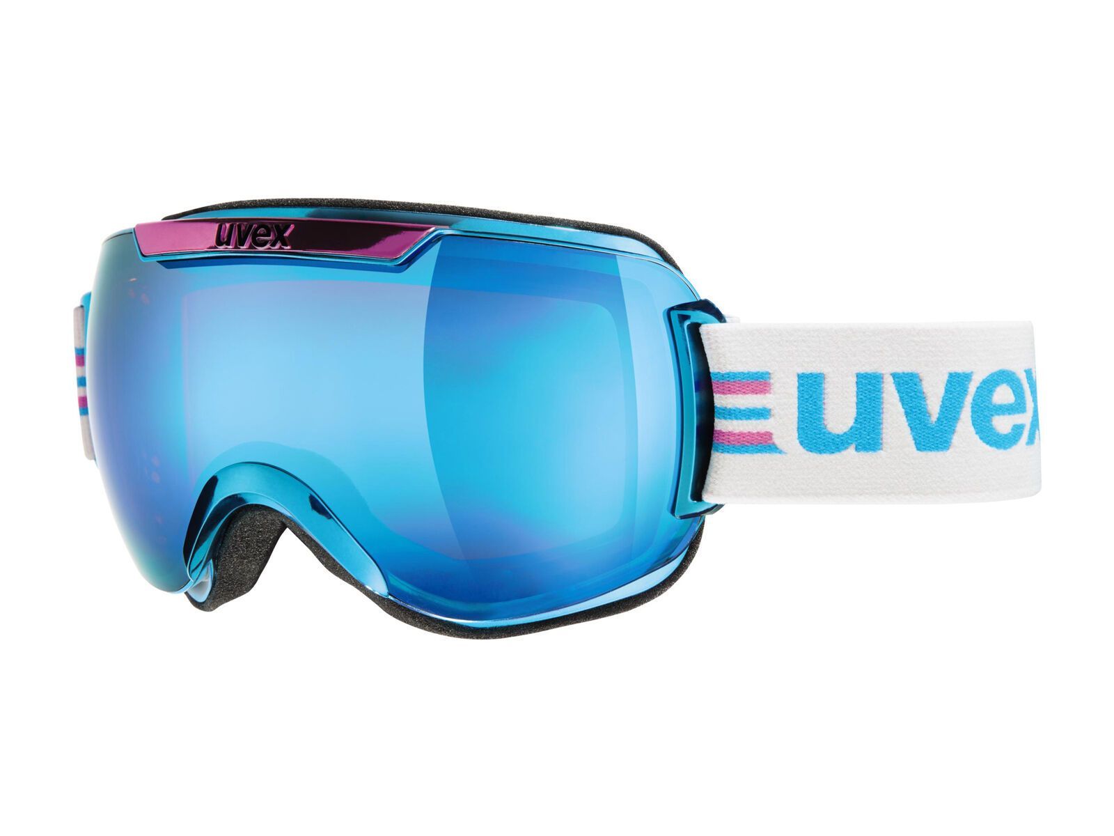 uvex Downhill 2000 Race Chrome, cyan-chrome/Lens: mirror blue - Bild 1